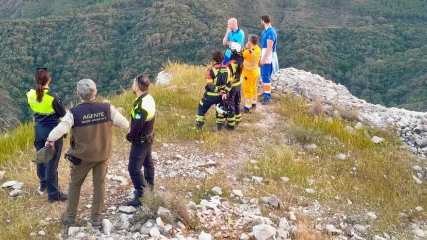 Hallan muerto a un senderista que desapareció el domingo en Ojén