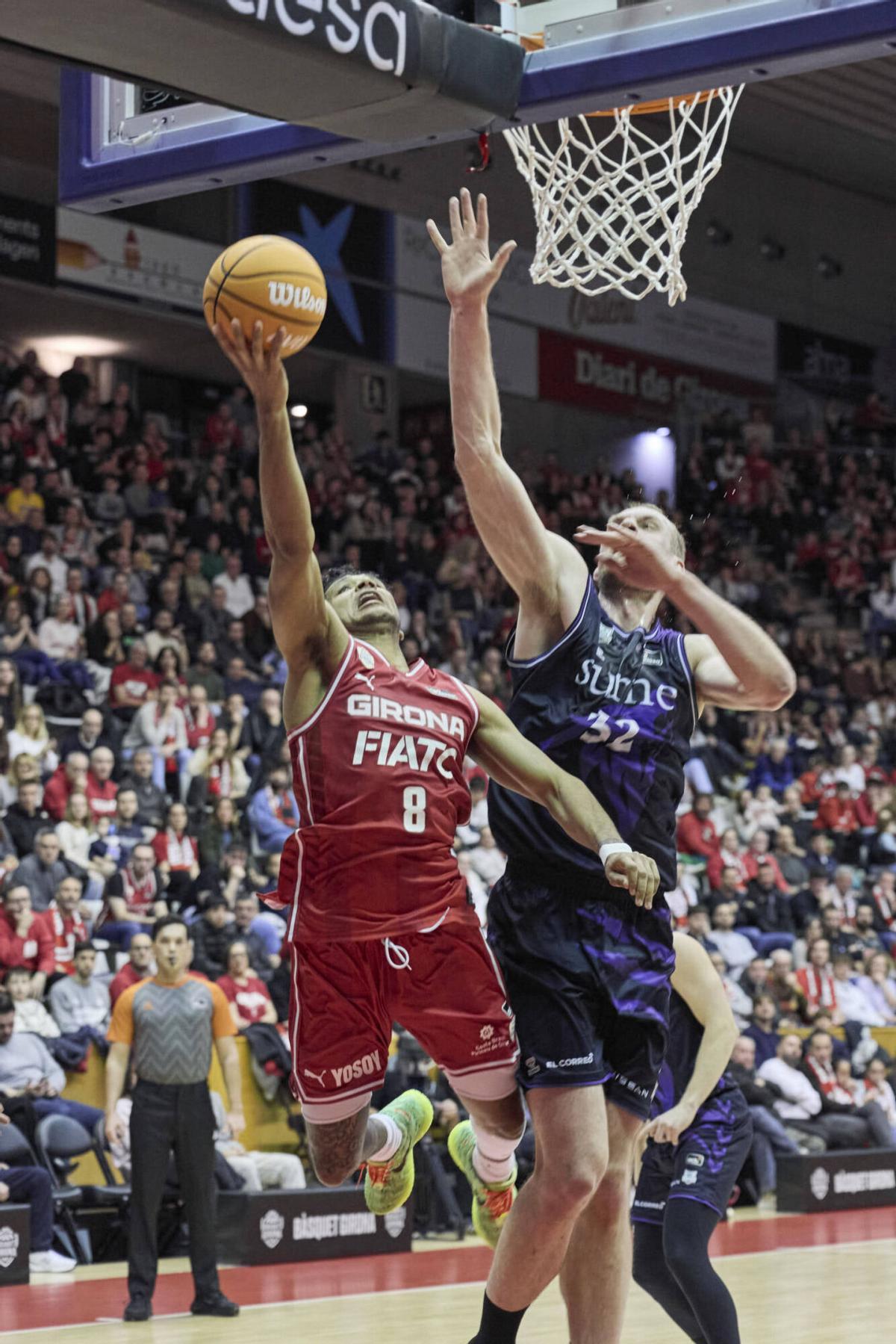 El Bàsquet Girona-Surne Bilbao, en imatges