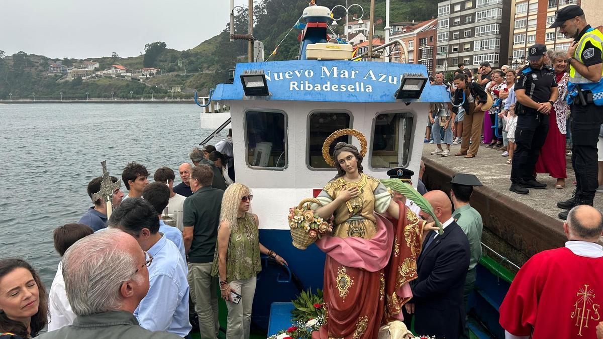 Fiesta de Santa Marina en Ribadesella, el año pasado.