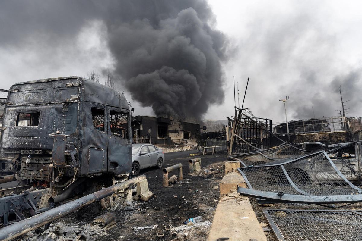 Imagen de archivo de ataques de EEUU e Israel en Irán