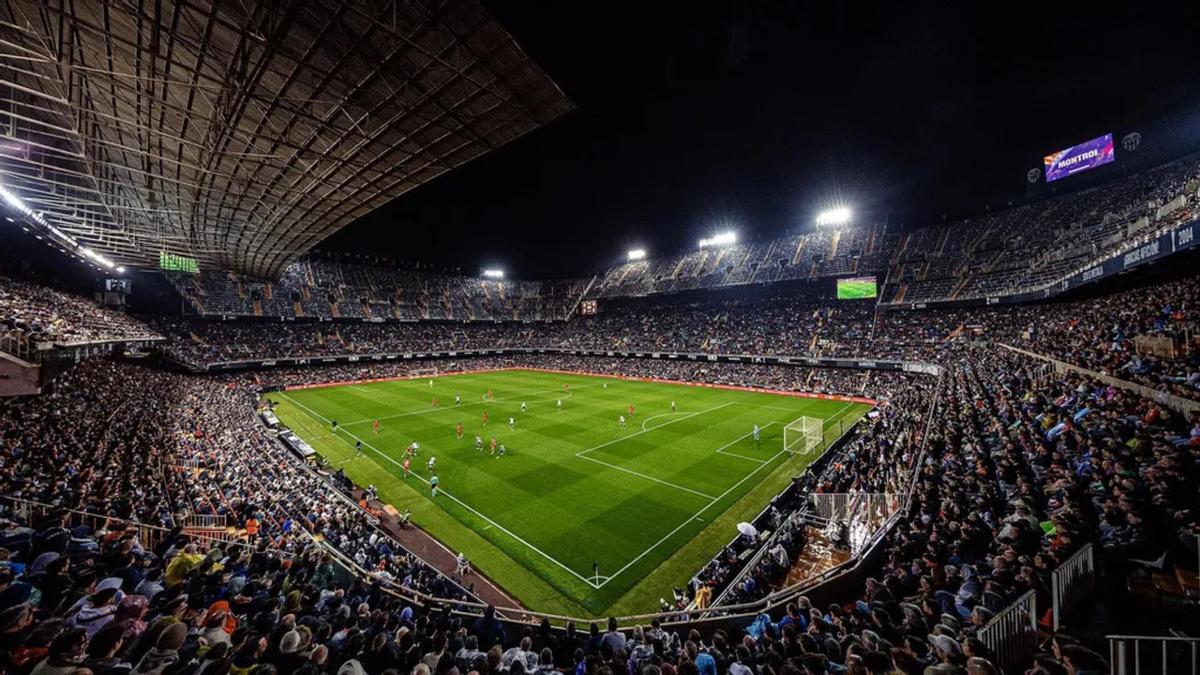 El estadio de Mestalla hace décadas que no ve fútbol en Navidad