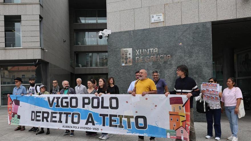 Asociaciones y sindicatos de Vigo exigen a la Xunta vivienda pública asequible y denuncia la falta de alternativas habitacionales para colectivos vulnerables