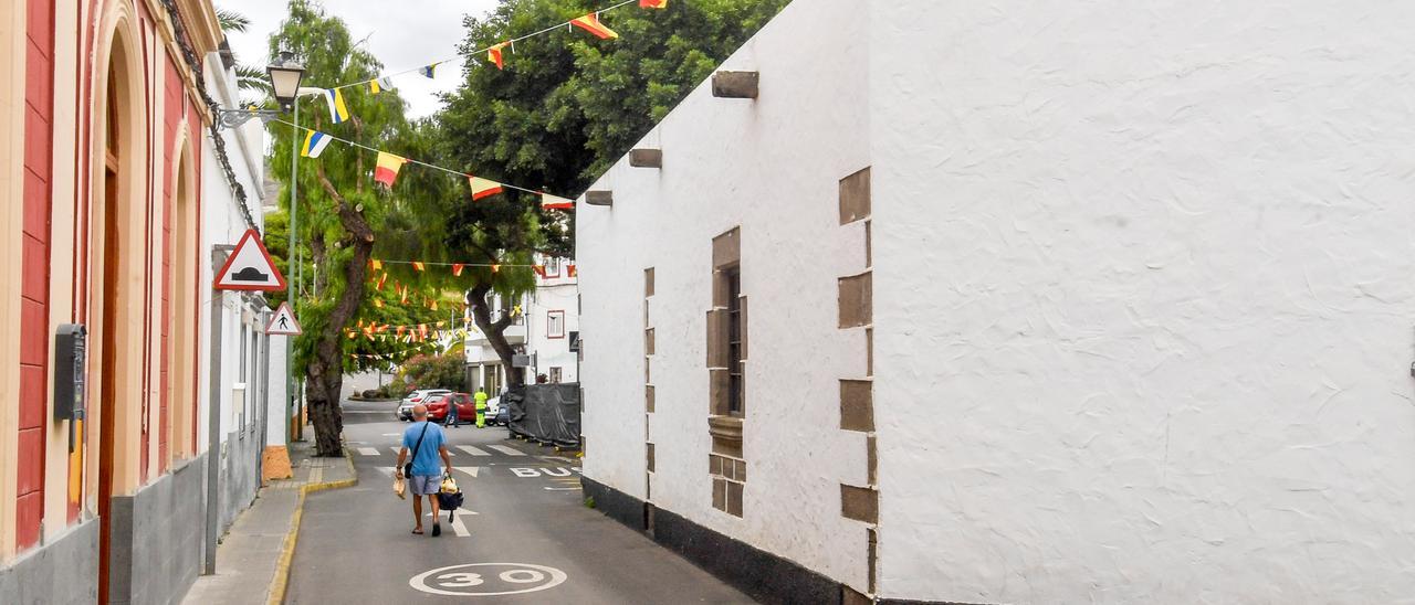 Vista de la calle Antonio Martel Rodríguez, que pasará a estar adoquinada.