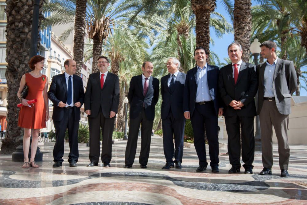 En octubre de 2013 participó en una cumbre en defensa del Corredor Mediterráneo junto a las direcciones socialistas de la Comunitat Valenciana, Murcia, Cataluña, Baleares y Andalucía en Alicante