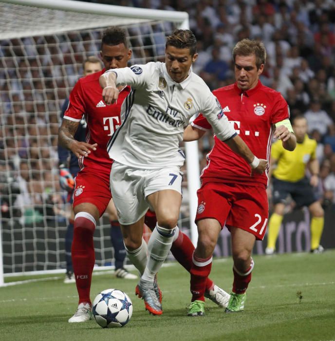 Imágenes del partido entre Real Madrid y Bayern.