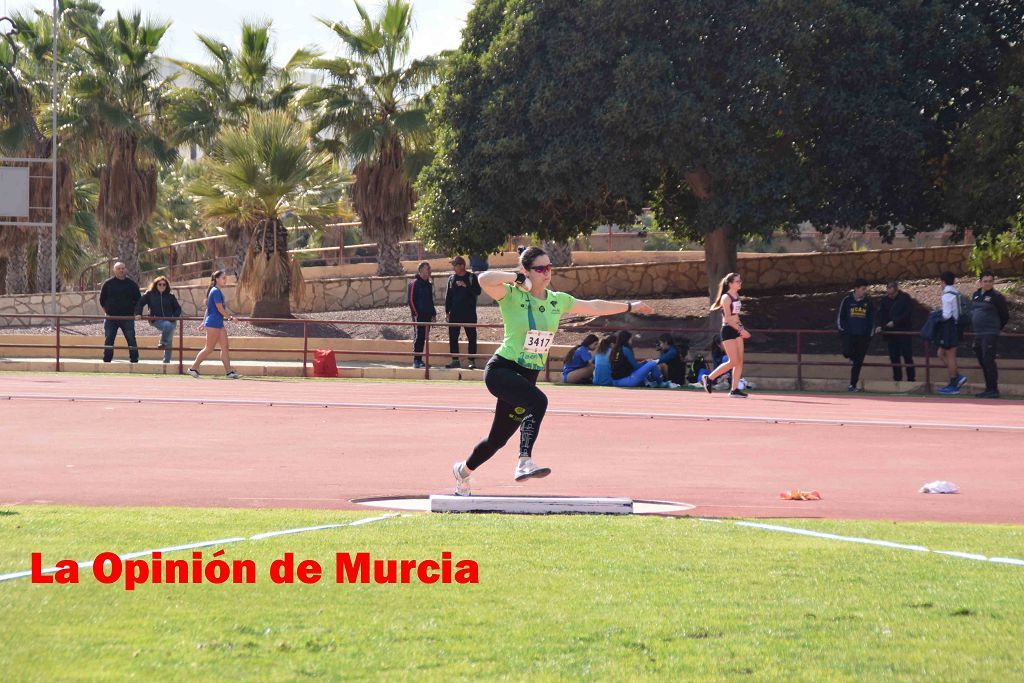 Regional absoluto y sub-23 de atletismo en Lorca (I)