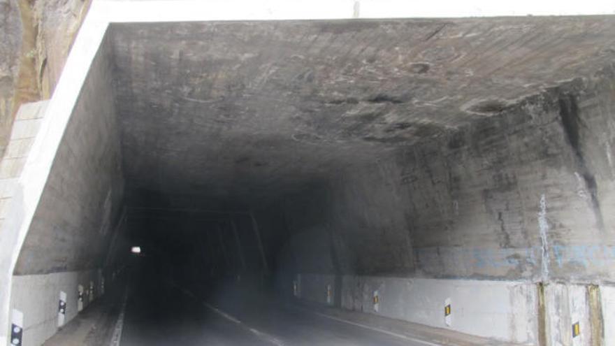 Uno de los túneles de La Gomera que tendrá iluminación.