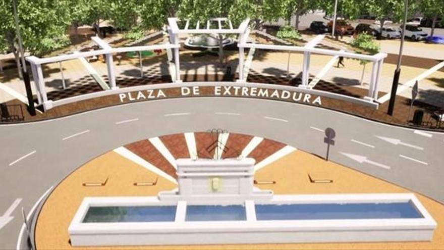 La remodelación de la plaza de Extremadura costará 1,5 millones