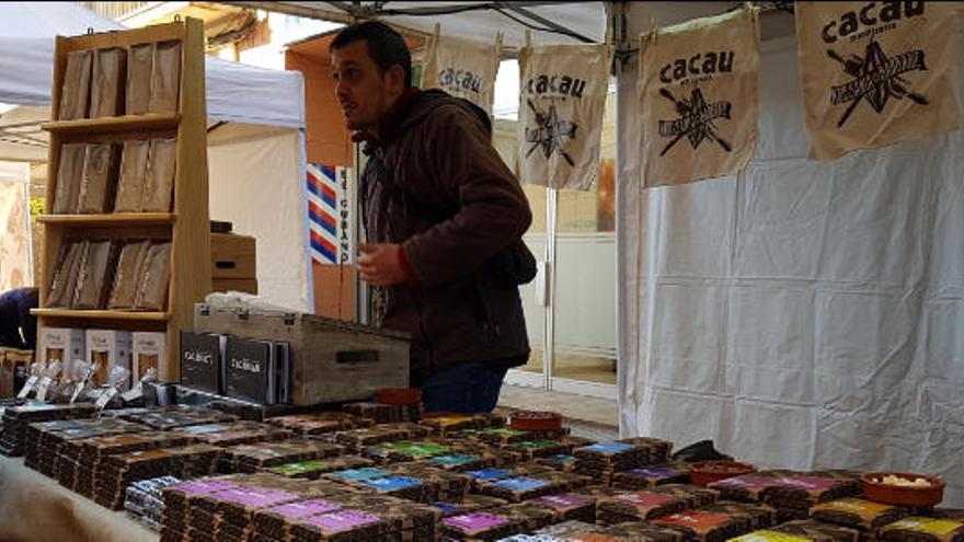 Una parada de xocolates a la fira de l&#039;any passat a Berga