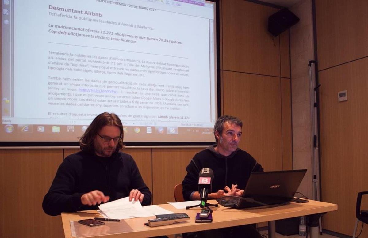 Los portavoces de Terraferida presentaron los datos.