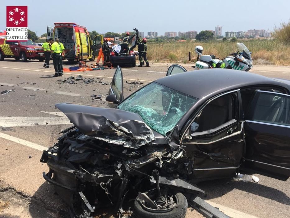 Accidente múltiple con 6 heridos en Benicàssim