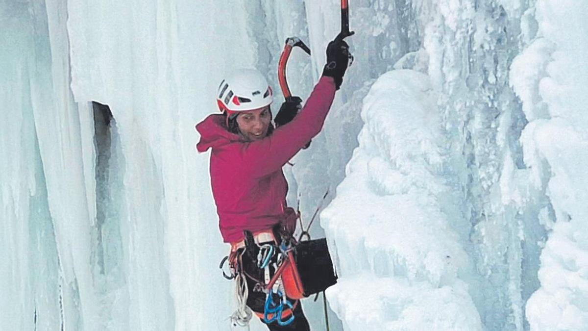 Cecilia Buil se ha reencontrado en las columnas de Quebec con las sensaciones del hielo.