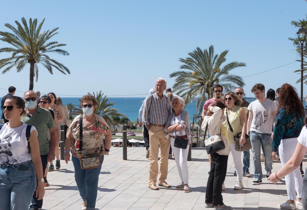 Turistas en Palma.