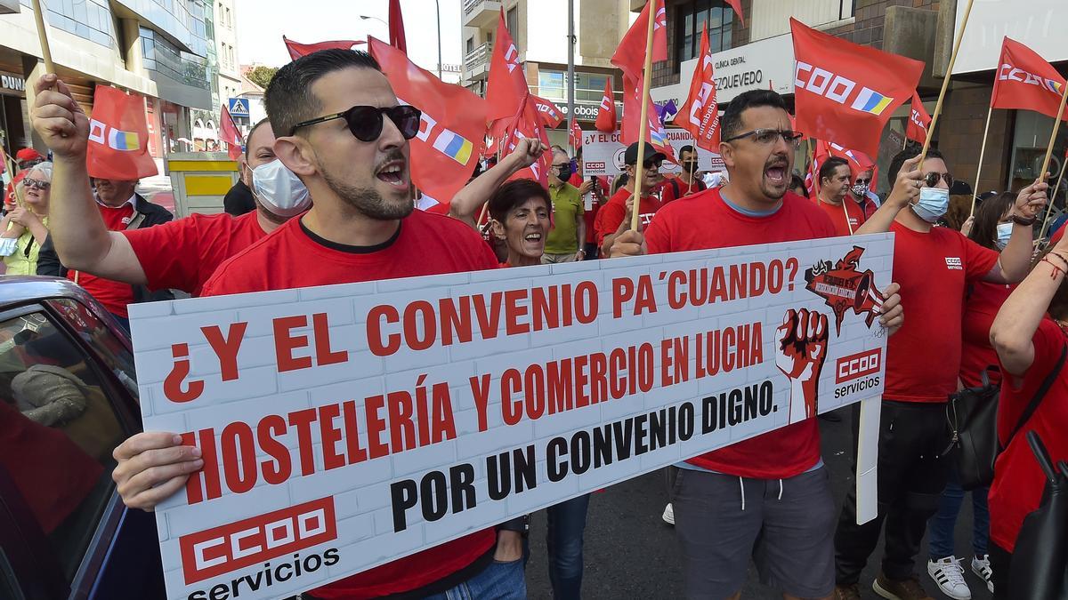 Manifestación del 1 de Mayo en Las Palmas de Gran Canaria