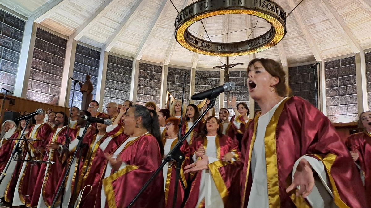 Bei der Zehn-Jahres-Feier der Palma Gospel Singers in der Porciúncula an der Playa de Palma
