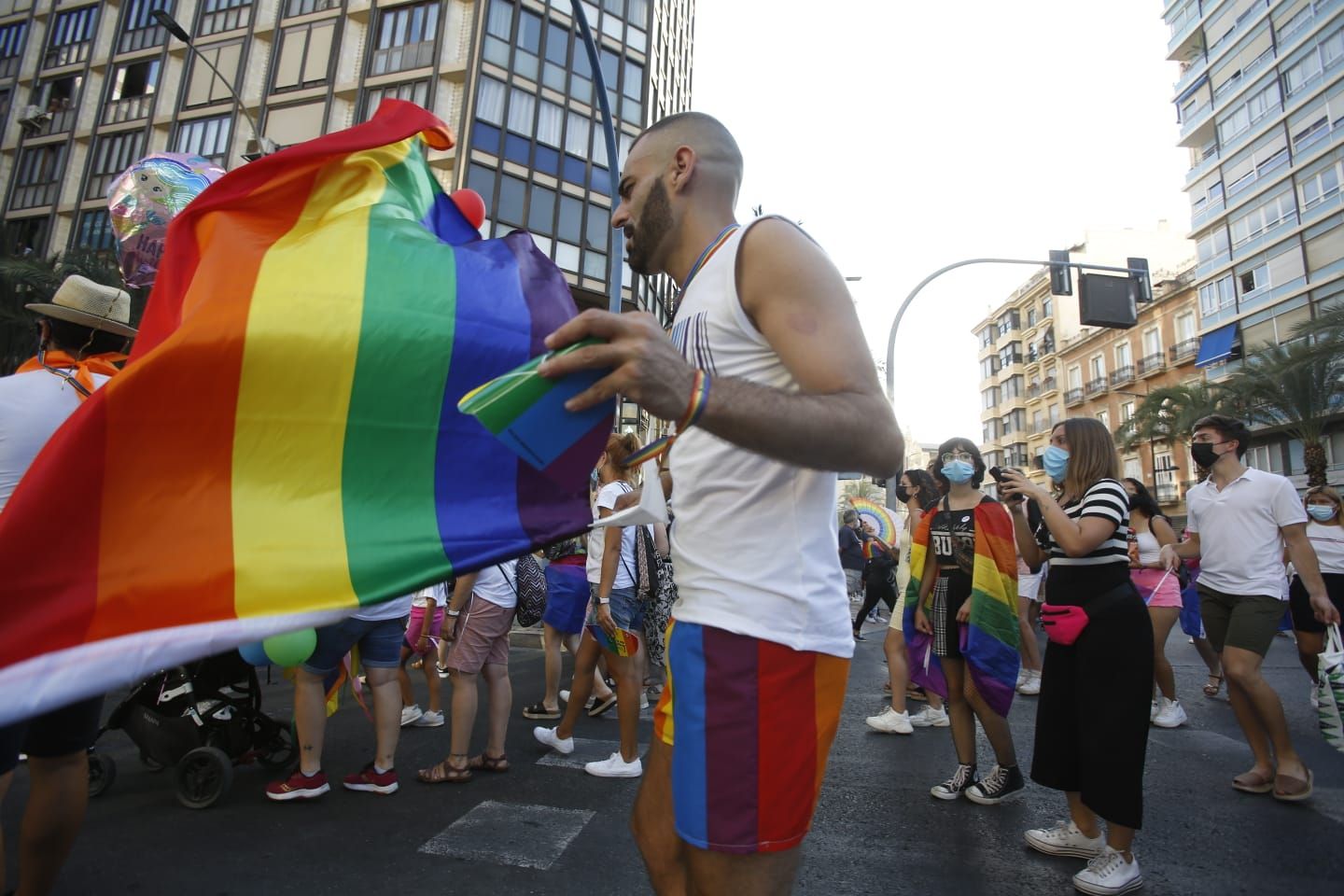 Celebración del Orgullo gay 2021 en Alicante