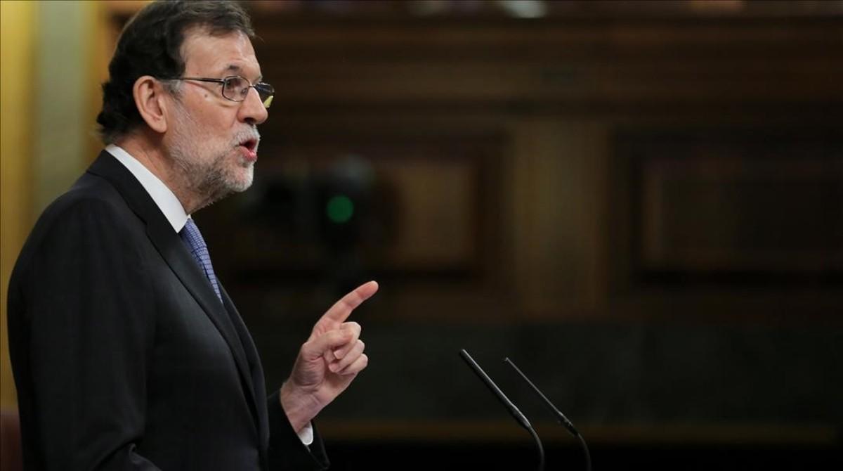 Mariano Rajoy, este miércoles en el Congreso de los Diputados. 