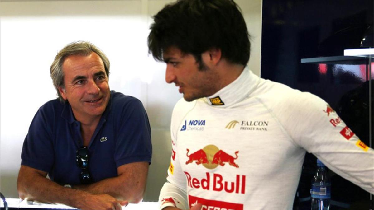 Sainz, junto a su hijo en un Gran Premio de F1