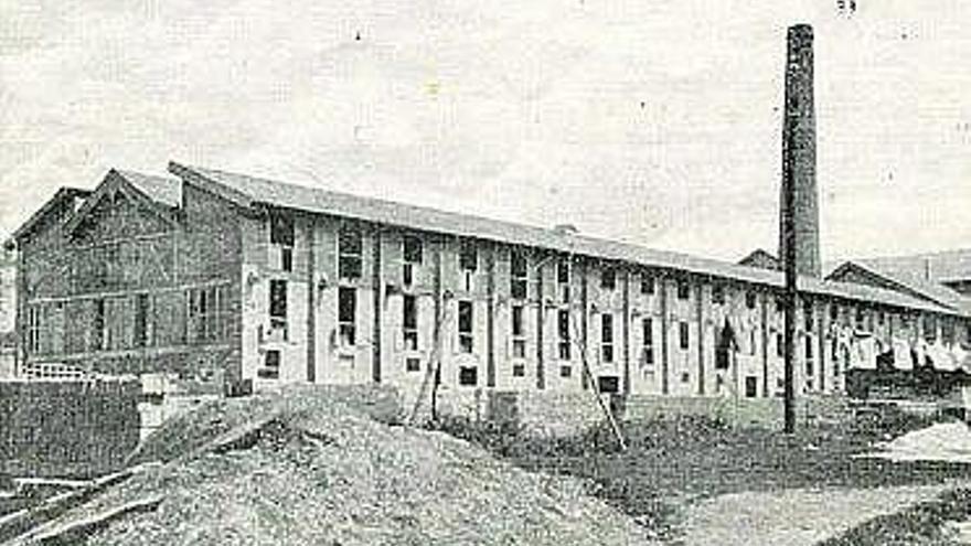 La fábrica de San Claudio, en una imagen de 1926.