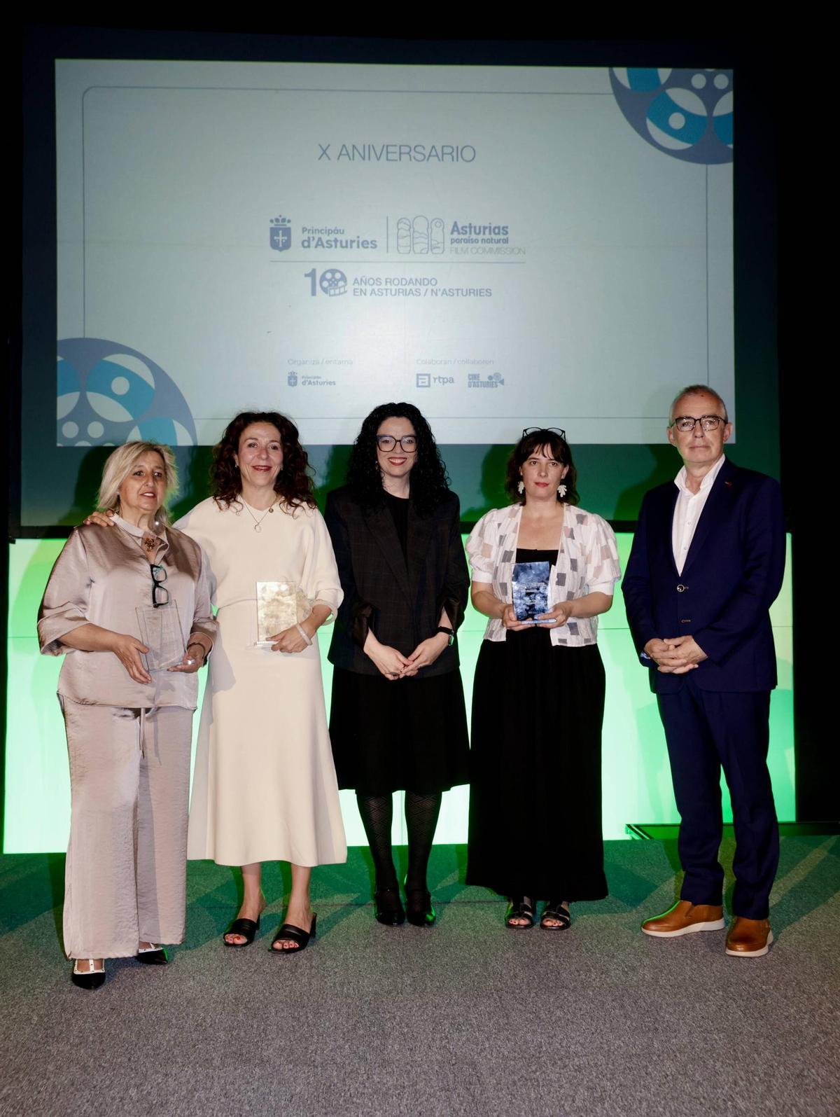La Film Commission celebra su décimo aniversario en Gijón entre el aplauso a Sandra Hermida y el emotivo recuerdo a Cienfuegos y Gayo, en imágenes