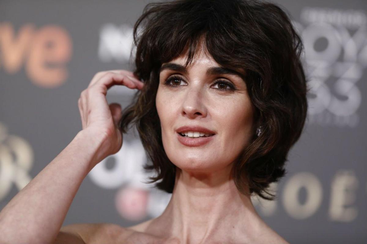 Paz Vega con flequillo en la gala de los Premios Goya