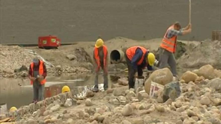 Las obras continúan en torno al estadio de Gdansk