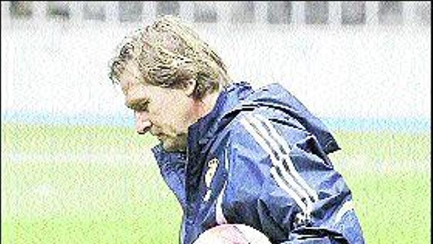 Bernd Schuster, durante un entrenamiento.