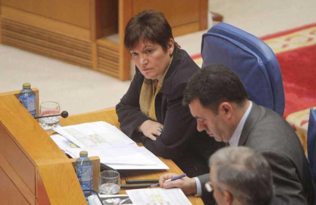 Rocío Mosquera, el pasado 26 de febrero, en el Parlamento.