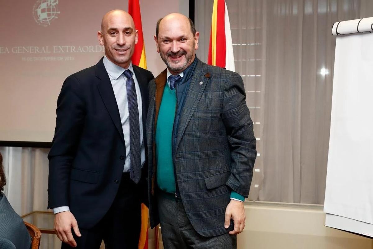 Rafael Louzán junto a Luis Rubiales.