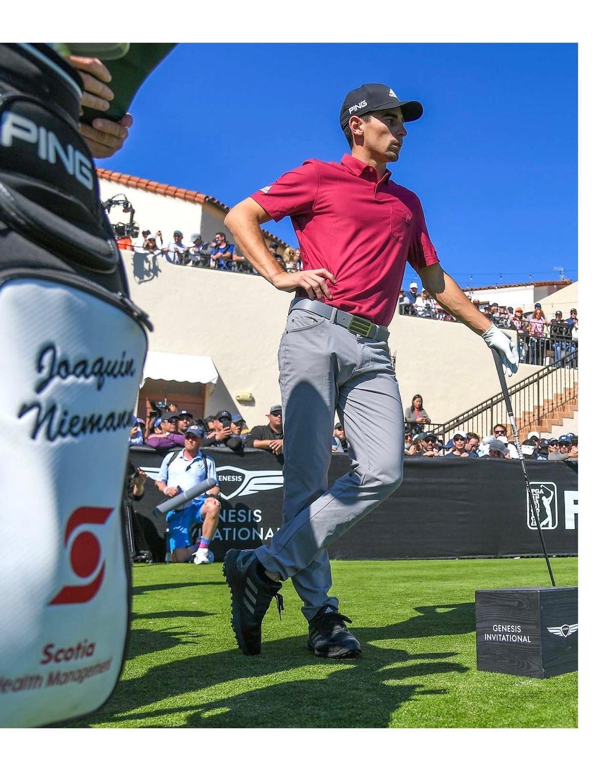 El golfista Joaquin Niemann