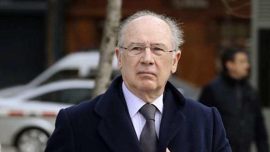 Rodrigo Rato, en marzo, a su llegada a la Audiencia Nacional.