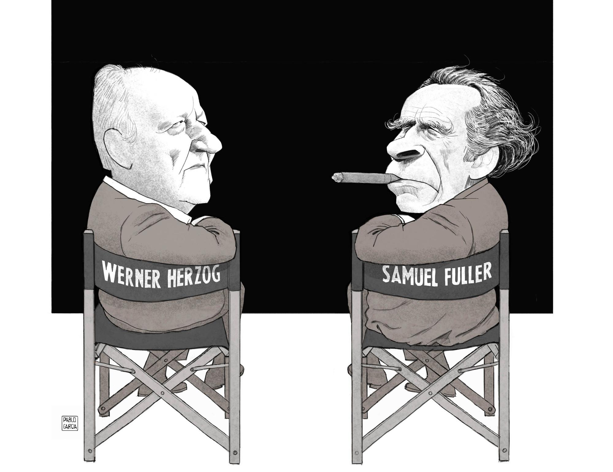 Werner Herzog y Samuel Fuller, vistos por Pablo García