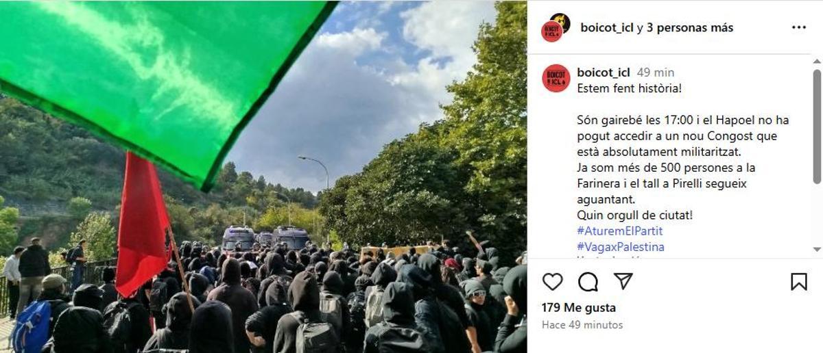 Uno de los posts de Instagram con información sobre el corte.