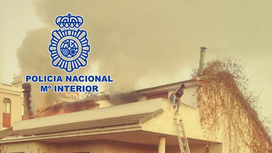Incendia una casa abandonada con siete personas dentro en Murcia