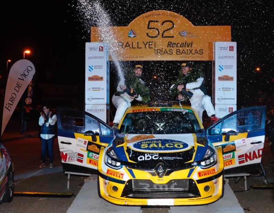 Manuel Fernández y Alejandro Cid, ganadores del Rallye Rías Baixas.