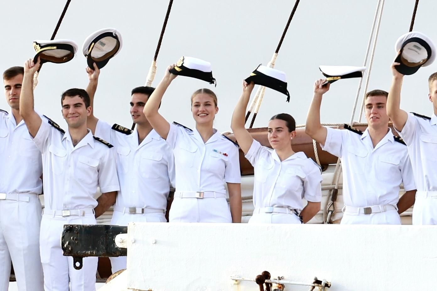 EN IMÁGENES: Así fue la llegada de la Princesa Leonor a Gijón en &quot;Elcano&quot;