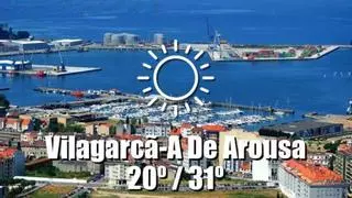 El tiempo en VilagarcÃ­a de Arousa: previsión meteorológica para hoy, jueves 13 de agosto