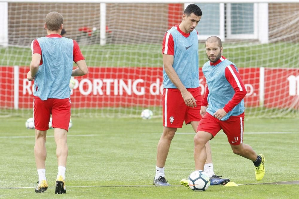 Entrenamiento del Sporting 03/10/2017