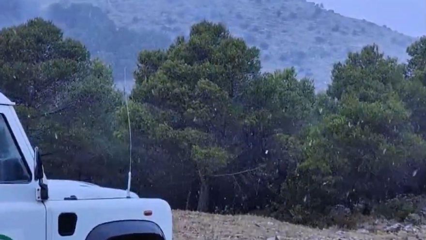 Llegan las primeras nevadas a las sierras de Málaga
