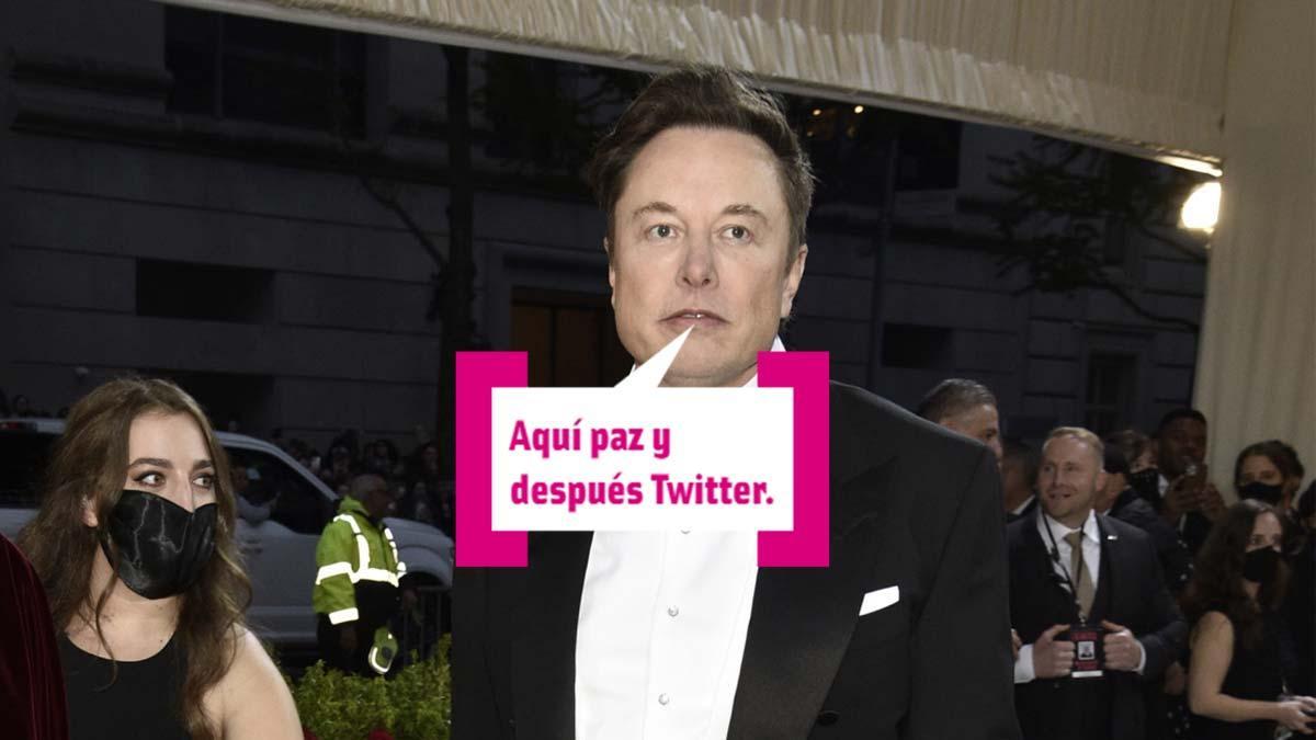 Elon Musk con bocadillo cuore