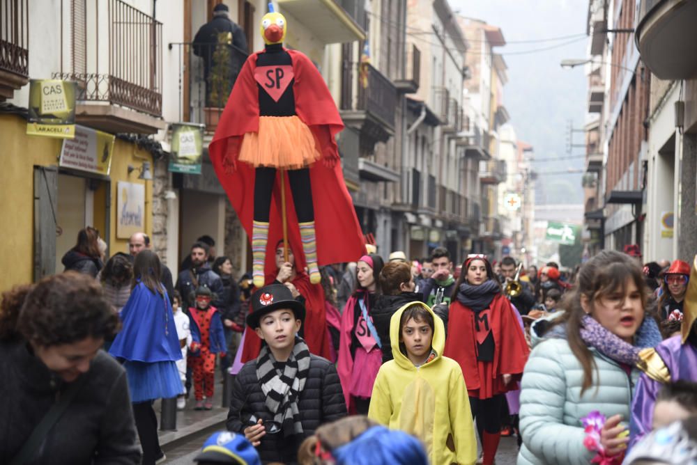 La rua del Carnaval infantil de Sallent