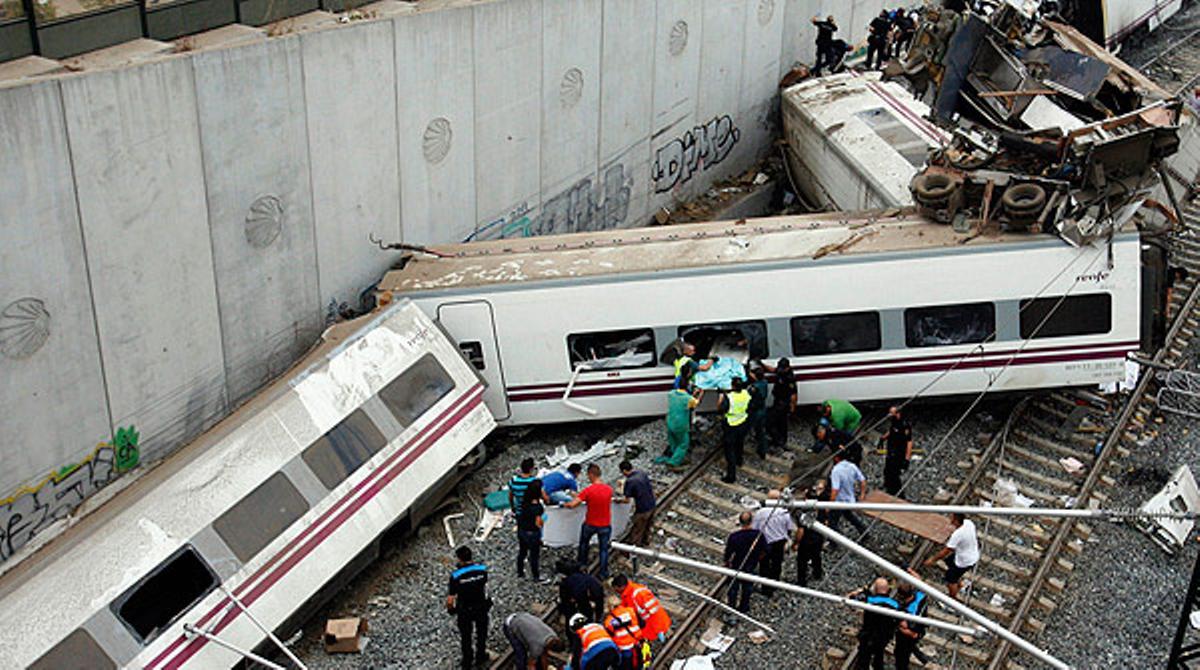 Tragèdia ferroviària a Santiago.