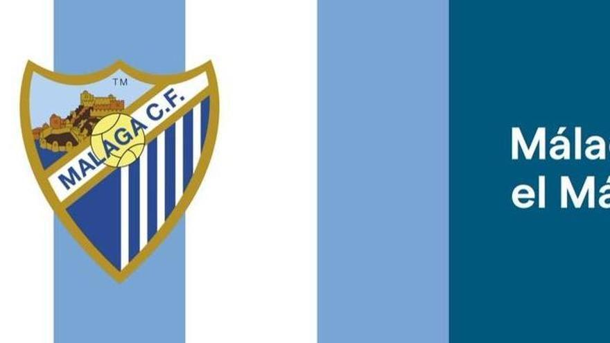 Málaga se tiñe de blanquiazul para apoyar al Málaga CF en el play off de ascenso