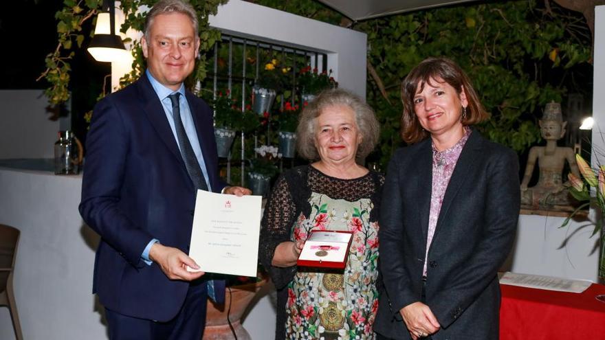 Una exedil de Teulada recibe la medalla del Imperio británico