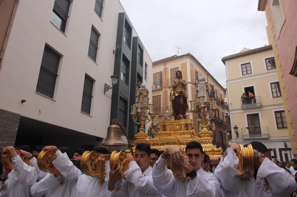 Las imágenes del Resucitado, la procesión del Domingo de Resurrección que pone punto final a la Semana Santa de Málaga