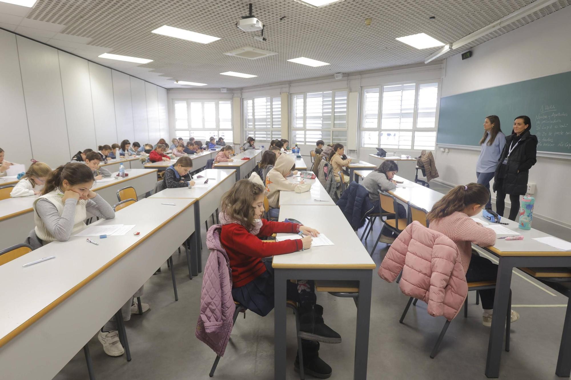Dos mil niños participan en la Olimpiada Matemática que hoy ha organizado el Colegio Guadalaviar en la UPV