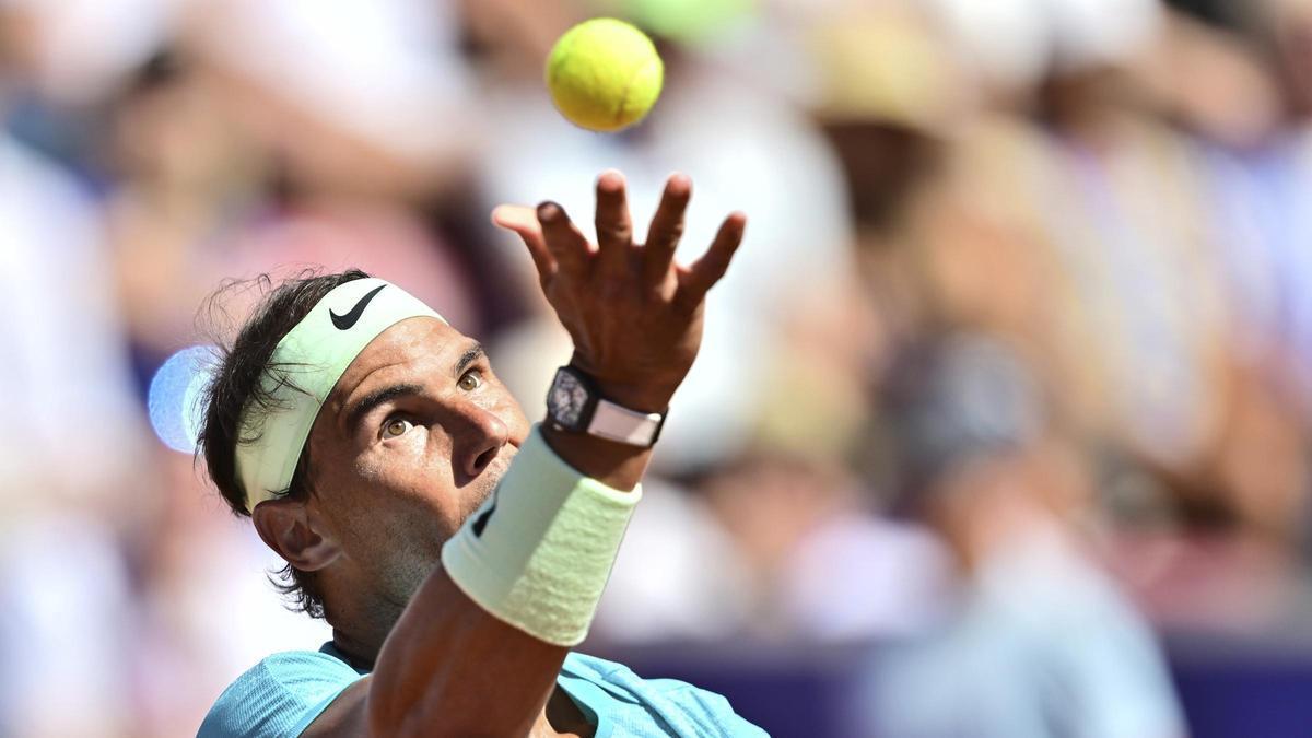 Nadal, en la final del torneo de Bastad ante el portugués Nuno Borges.