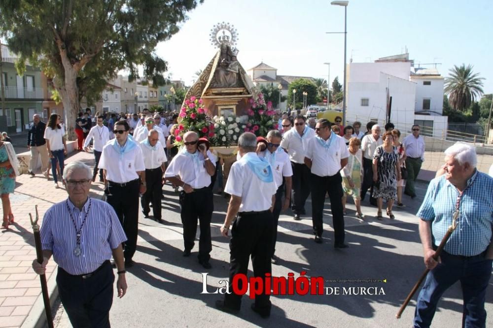 La Virgen de las Huertas llega a Lorca para las fiestas