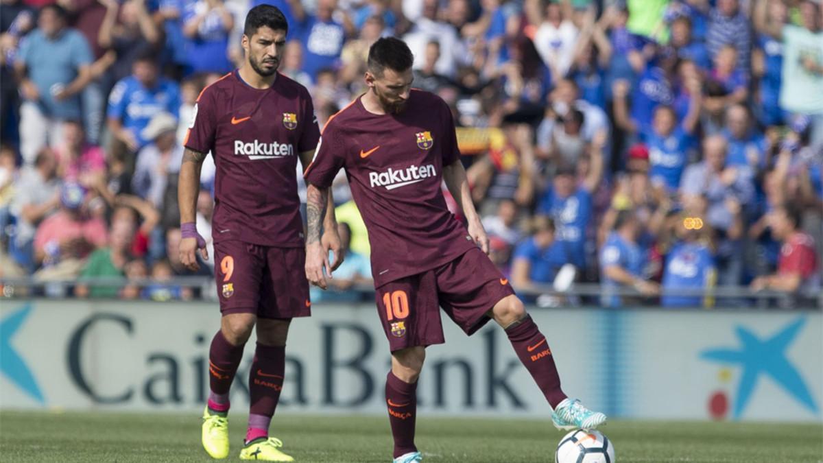 Luis Suárez y Messi buscarán derribar la muralla defensiva del Sporting CP
