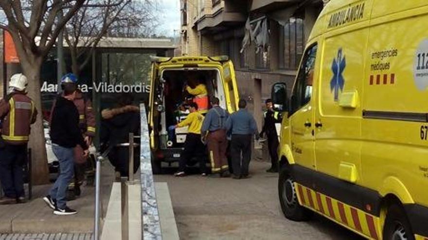 Exterior de l&#039;estació de Manresa-Viladordis, fa una estona